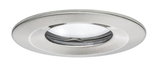 Rundes Einbaustrahler-Gehäuse aus gebürstetem Edelstahl für LED-Deckenbeleuchtung