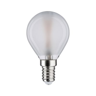 Ronde matte LED-lamp met E14-fitting in wit voor energiezuinige verlichting