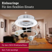 Premium Einbauleuchte rund 99mm 45° GU5,3 max. 50W 12V dimmbar Weiß