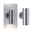 Wall luminaire Flame IP44 60mm max. 2x10W 230V Semi-crown gold Stainless steel Modern stainless steel wall light with cylindrical shape and up-down lighting for outdoor use.
