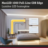 Bande LED MaxLED 1000 Full-Line COB Edge jaune et grise pour un éclairage intérieur homogène