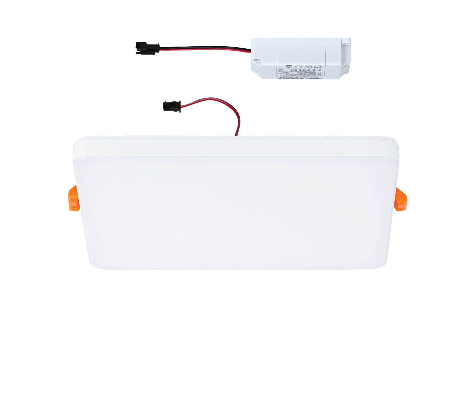 VariFit LED Einbaupanel Veluna Edge IP44 eckig 160x160mm 12W 1100lm 3000K Weiß dimmbar