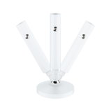 Spot LED de plafond en métal blanc pivotant avec trois bras lumineux pour un éclairage flexible