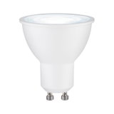 Lampe LED réflecteur blanche avec culot GU10 en plastique pour éclairage économique