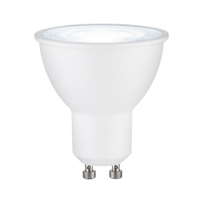 Lampe LED réflecteur blanche avec culot GU10 en plastique pour éclairage économique