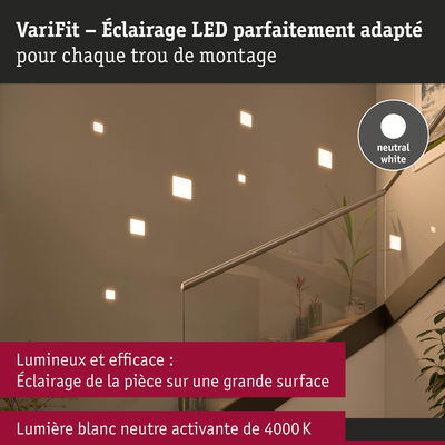 Éclairage LED VariFit en blanc neutre 4000K, lumineux et efficace pour grandes surfaces murales