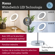 Lampe de bureau LED moderne avec technologie WhiteSwitch et couleur de lumière réglable de 2700K à 6500K