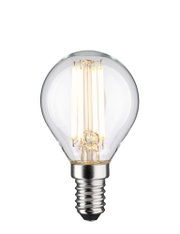 Klarer LED-Glühbirne mit E14-Fassung und warmweißem Licht für energiesparende Beleuchtung