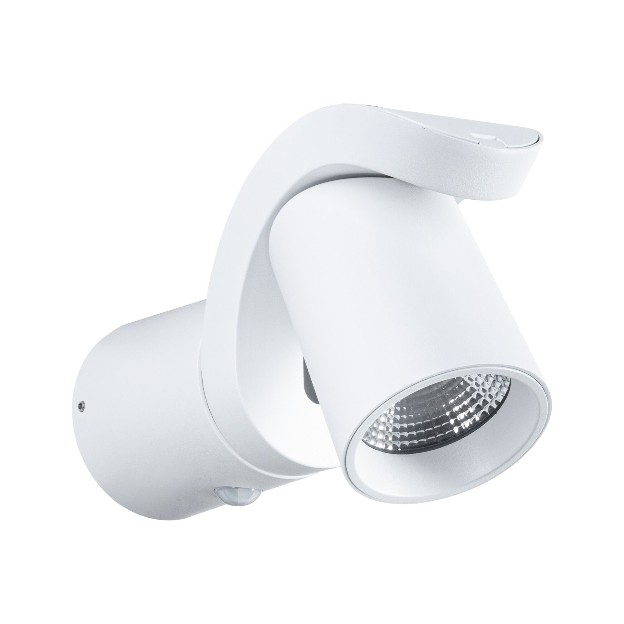 Moderne hvid metal LED-spot med justerbart hoved til fokuseret belysning