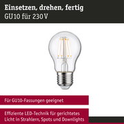 Filament 230V LED Birne E27 insektenfreundlich 420lm 4,3W 2200K Klar