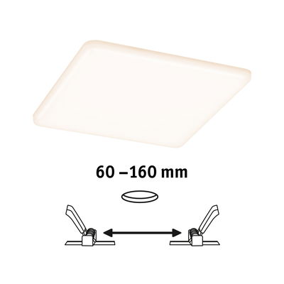 Quadratische weiße LED-Deckenleuchte mit einstellbarem Abstand von 60 bis 160 mm für moderne Beleuchtung
