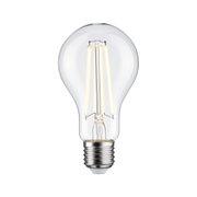 Classic LED light bulb with clear glass and warm white light for energy-efficient lighting