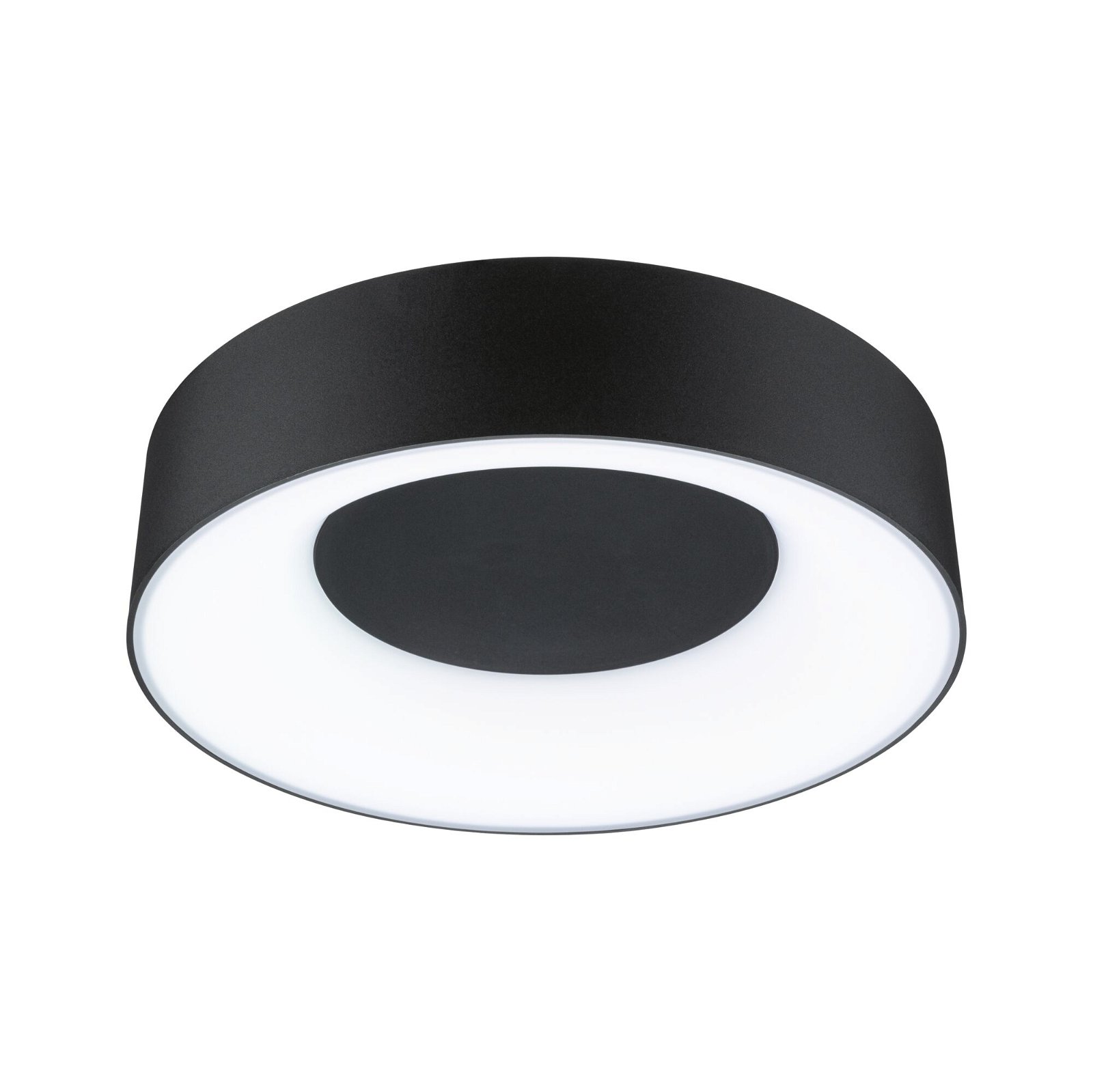 LED Ceiling luminaire Casca IP44 White Switch 1500lm 230V 16W Black matt