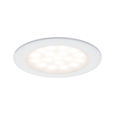 Spot encastré LED rond blanc avec lumière blanc chaud pour éclairage économique intérieur