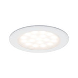 Spot encastré LED rond blanc avec lumière blanc chaud pour éclairage économique intérieur