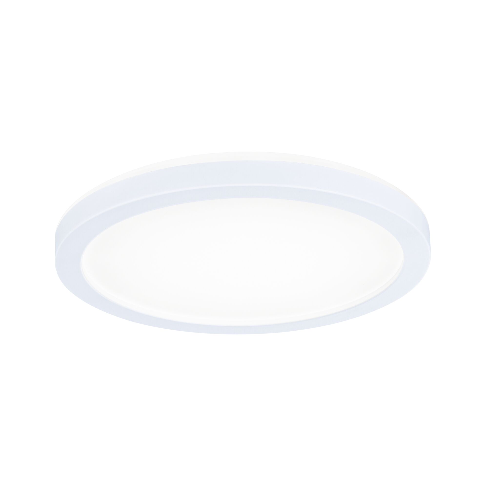 Panneau LED Atria Shine Backlight IP44 rond 190mm 11,2W 850lm 4000K Blanc Plafonnier LED rond blanc avec cadre en plastique mat pour un éclairage économique