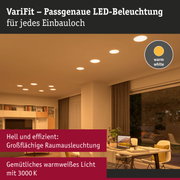 VariFit LED-Einbauleuchten in warmweiß für präzise und effiziente Raumbeleuchtung mit 3000K.