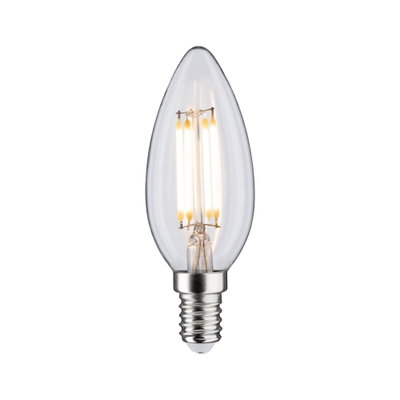 Ampoule LED bougie claire avec culot E14 et lumière blanc chaud pour éclairage économique