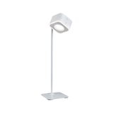 Lampe de bureau LED blanche moderne avec tête carrée et interrupteur tactile pour éclairage intérieur