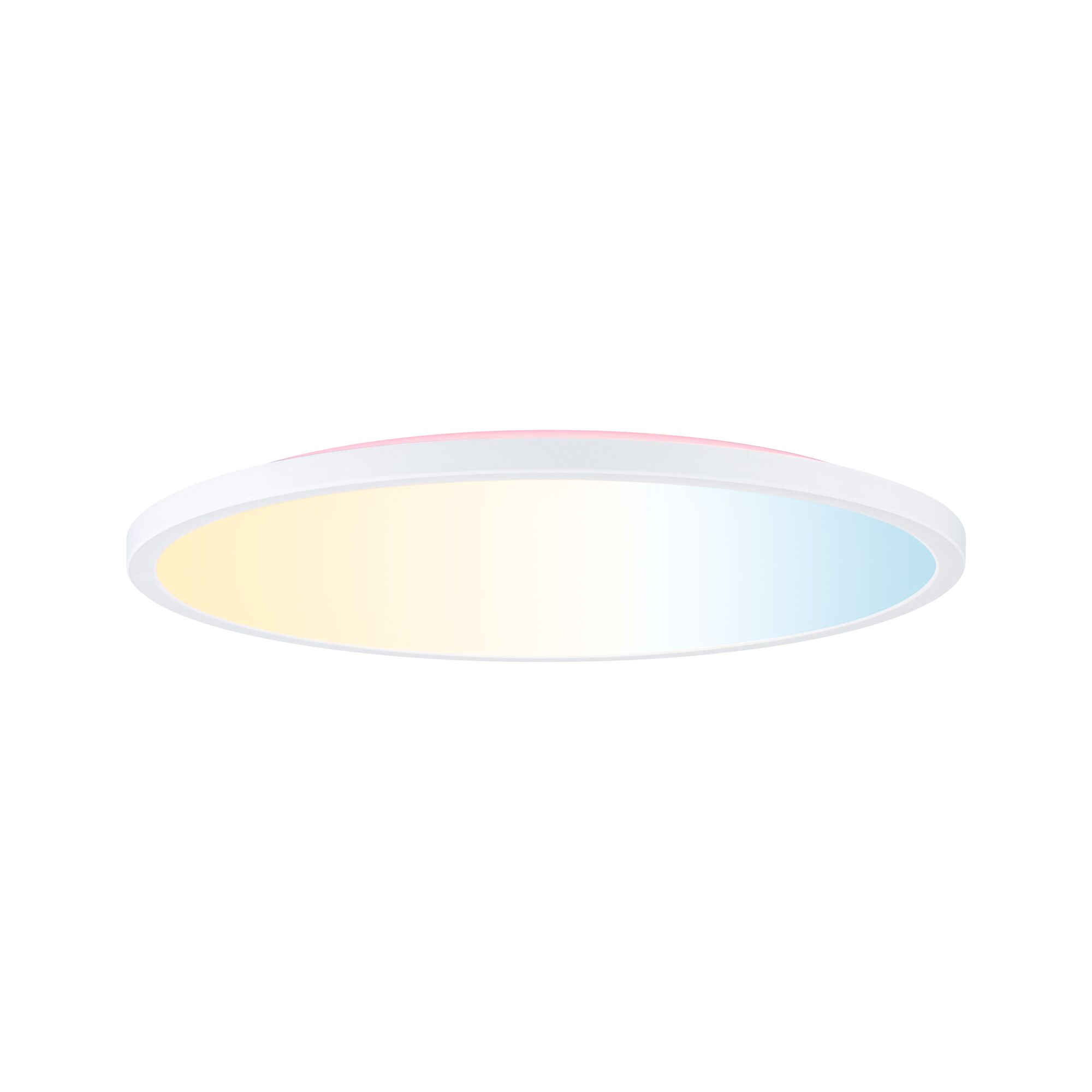 LED-paneel Atria Shine rond 400mm 32W / 3W 2700lm / 0lm RGB+ Wit dimbaar Ronde LED-plafondlamp met wit frame en kleurverandering van warm naar koel wit voor woonruimtes