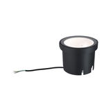 Black metal LED recessed light with cable for modern indoor lighting solutions