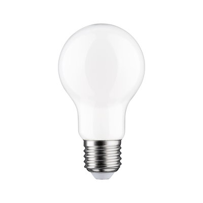 Hvid LED-pære med metal E27-fatning og glas til energieffektiv belysning