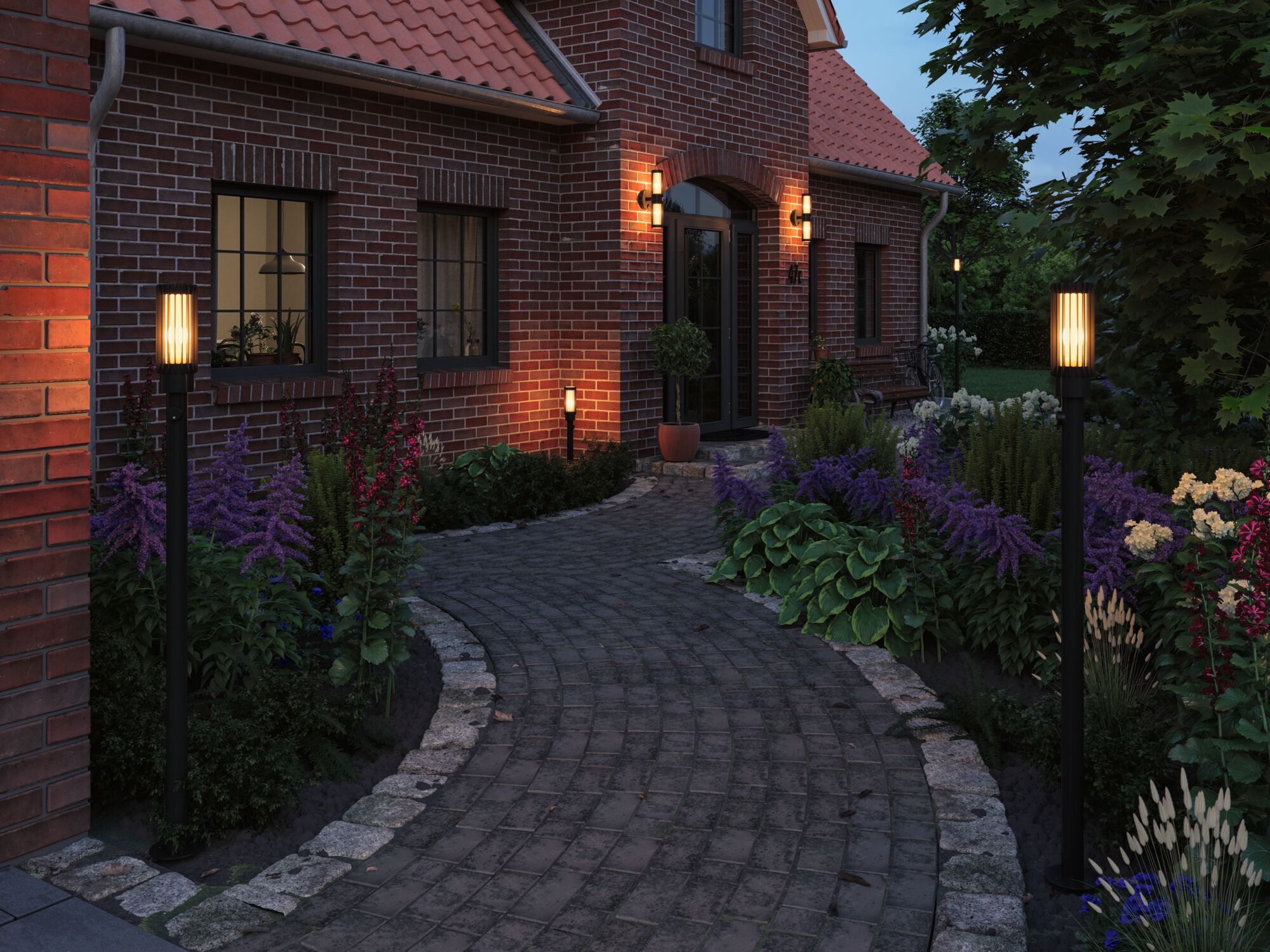Set ModuShine Poller Ferina Mittel mit Sensor Anthrazit
