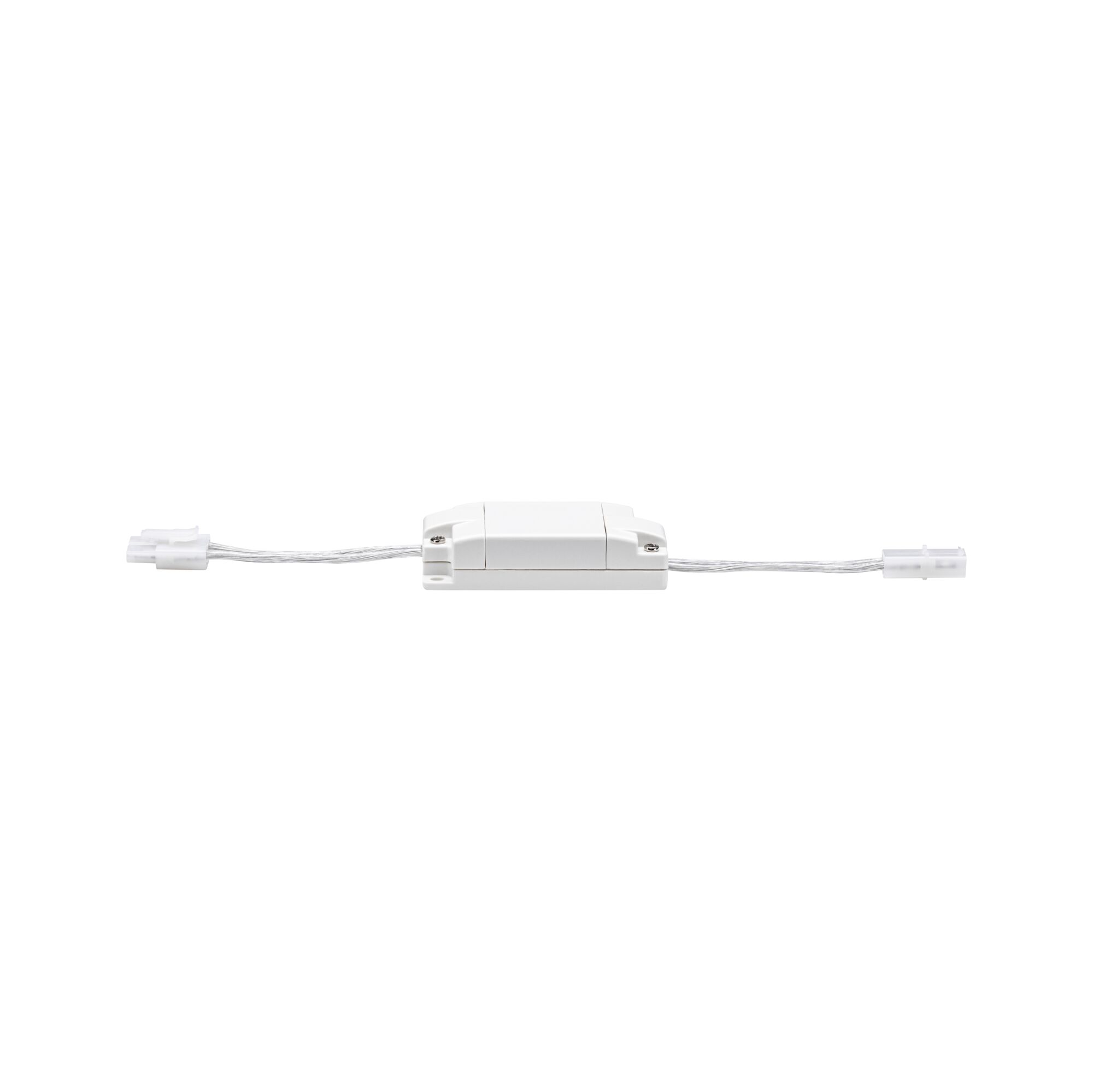 White LED connector with cables for flexible indoor lighting installations