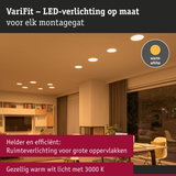 VariFit LED-inbouwspots met warm wit licht 3000K voor heldere, efficiënte verlichting van grote ruimtes