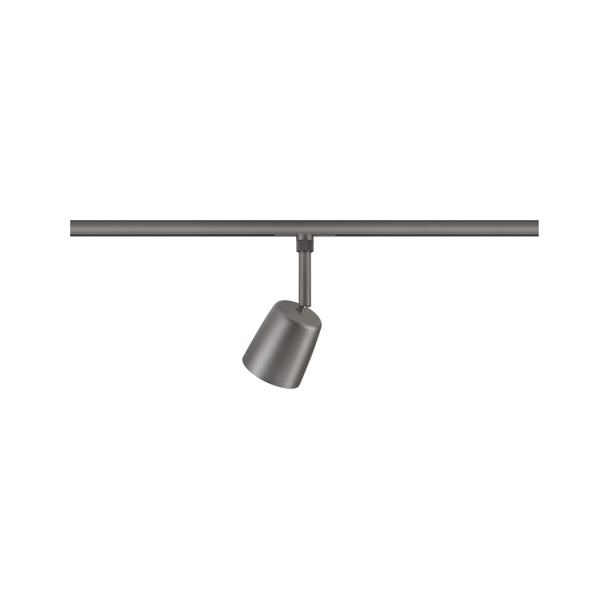 URail Skinnespot Cover Enkelt spot GU10 max. 10W dæmpbar 230V Titanium