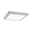Panneau LED Abia carré 300x300mm 22W 2000lm 4000K Chrome mat Plafonnier LED carré en aluminium argenté avec diffuseur blanc pour éclairage moderne