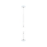 White metal ceiling pendant with adjustable length for modern LED lighting fixtures