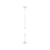 Suspension de plafond blanche en métal avec longueur réglable pour éclairage LED moderne
