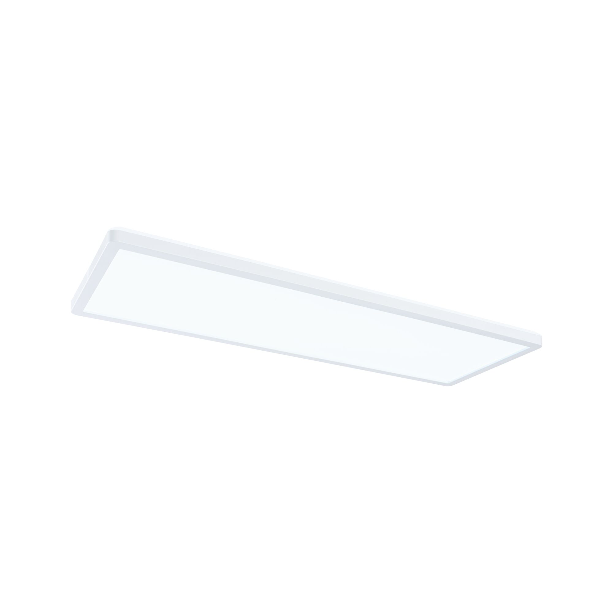 Flat rectangular white LED ceiling panel for modern indoor lighting and energy-efficient room illumination