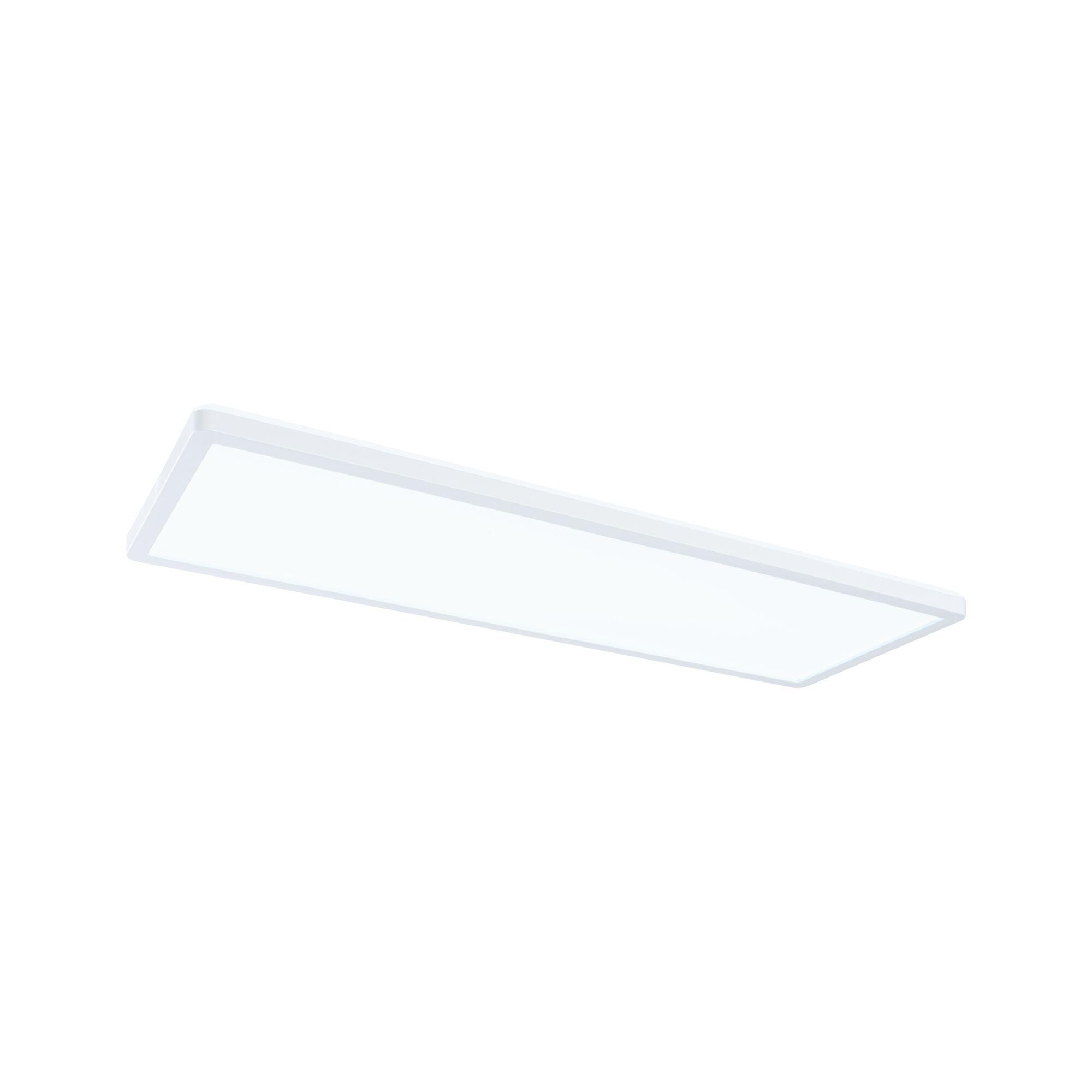 Rectangular white LED ceiling light made of plastic with energy-saving illumination