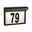 Solar LED House number luminaire Dayton II IP44 3000K 2lm Black