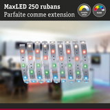 Bandes LED MaxLED 250 avec couleurs RGBW et blanc réglable pour extension d'éclairage flexible