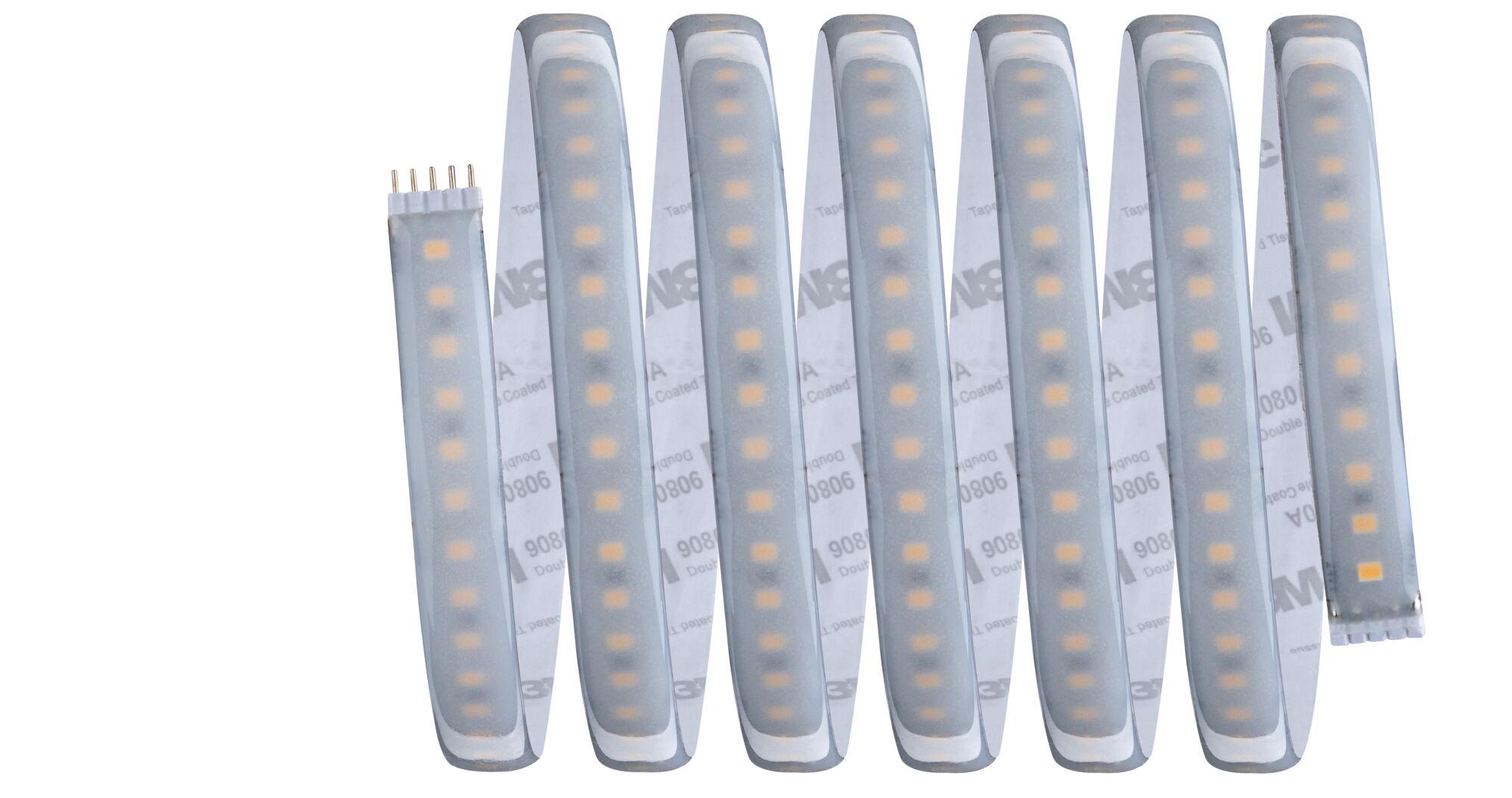 Bande LED flexible avec LEDs blanches et revêtement en silicone transparent pour éclairage polyvalent