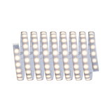 Bande LED flexible avec lumière blanc chaud et dos autocollant pour éclairage polyvalent.