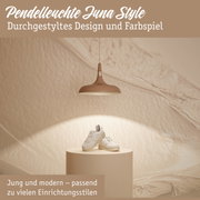 Pendelleuchte Juna Style in Braun mit modernem Design und warmem Licht für vielseitige Einrichtung