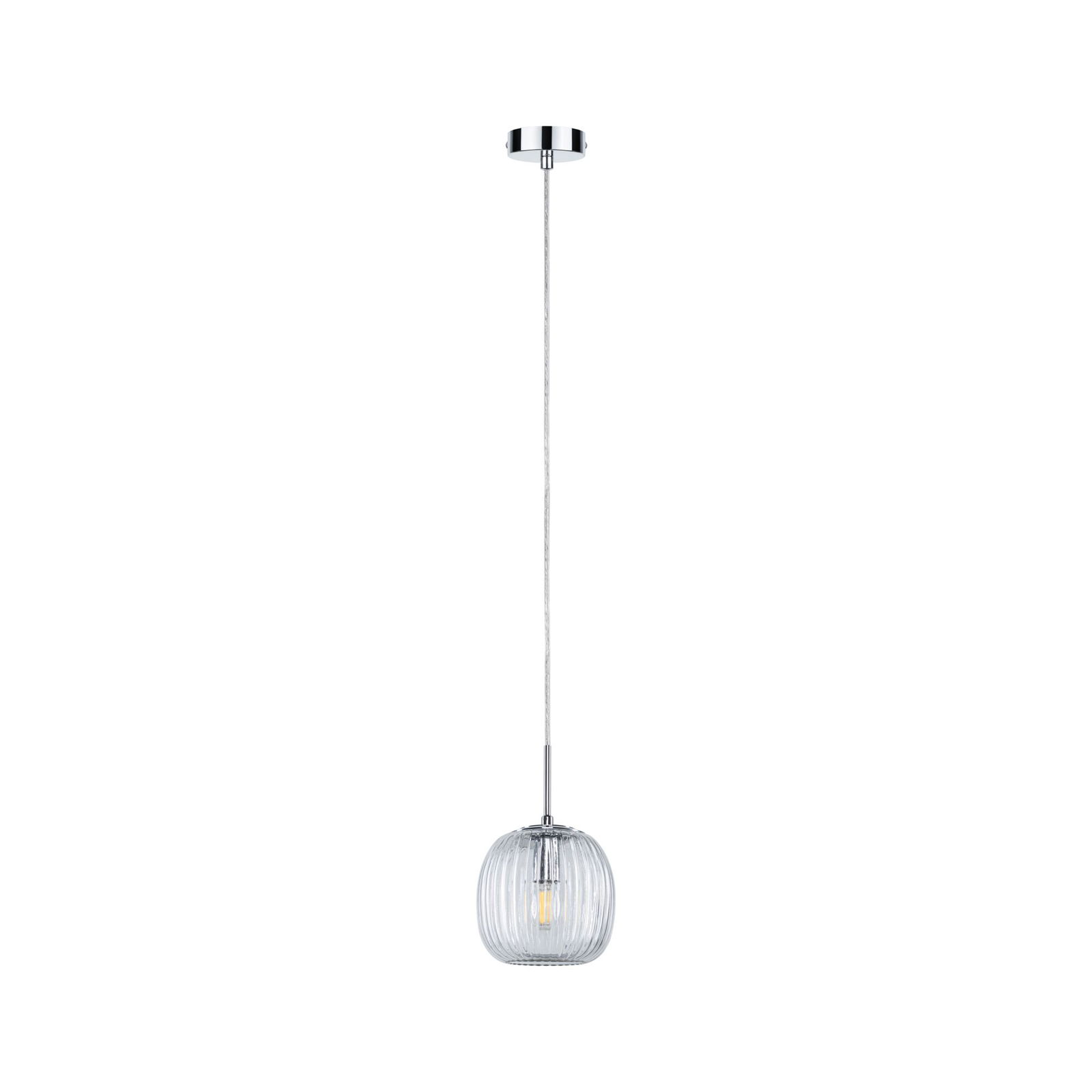 LED-hanglamp Ruya E14 max. 20W Glas/Chroom