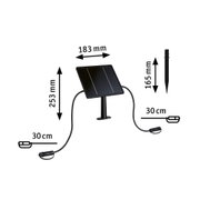 Plug & Shine Solar panel IP44 24V max. 21W Anthracite