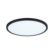 Ronde LED-plafondlamp met zwarte rand en witte diffuser voor moderne verlichting