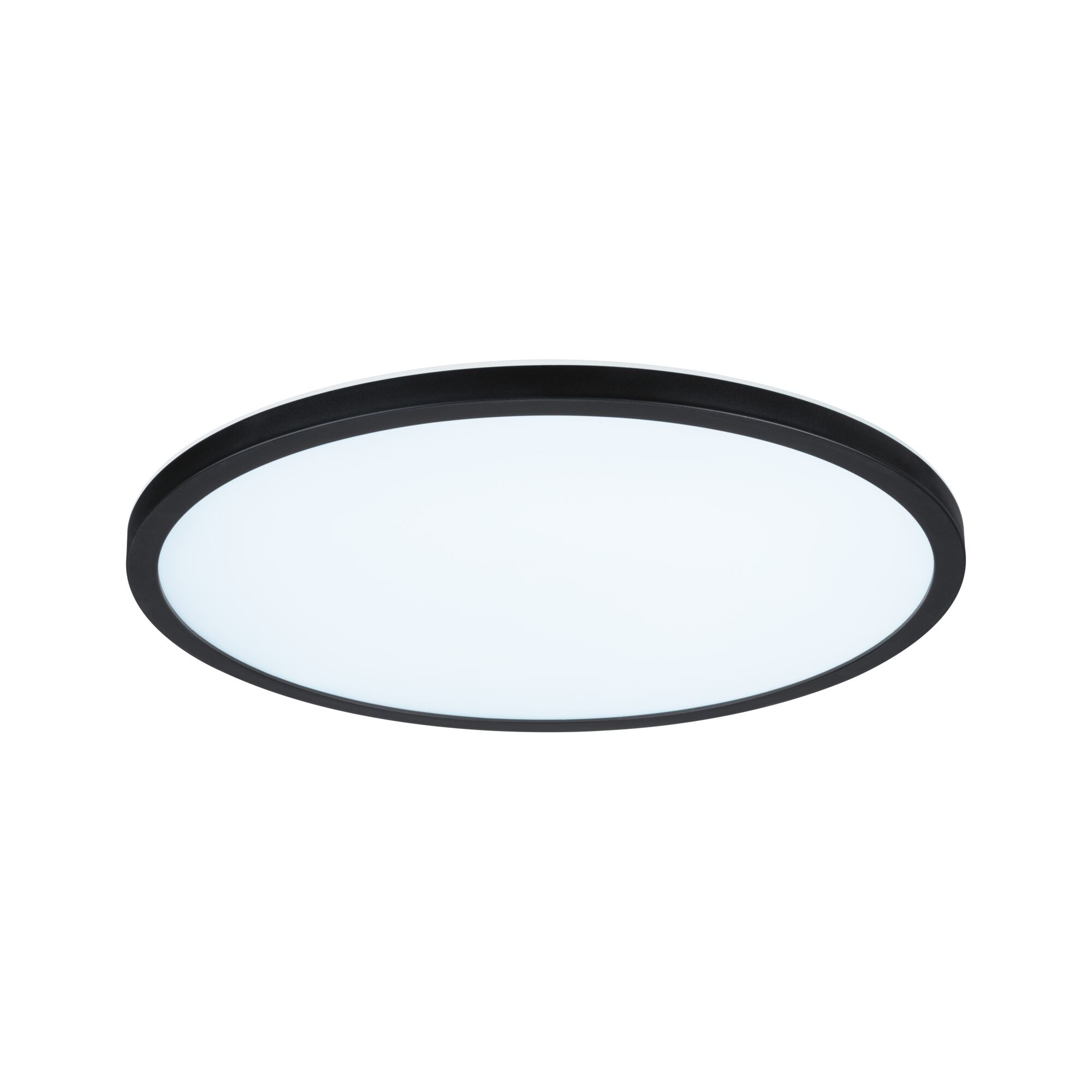 Ronde LED-plafondlamp met zwarte rand en witte diffuser voor moderne verlichting