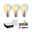 Kits de démarrage Zigbee 3.0 Ampoule LED Filament E27 Tunable White + Gateway smik + Interrupteur Trois ampoules LED filament blanc chaud avec contrôleur Smik Zigbee et interrupteur mural blanc.