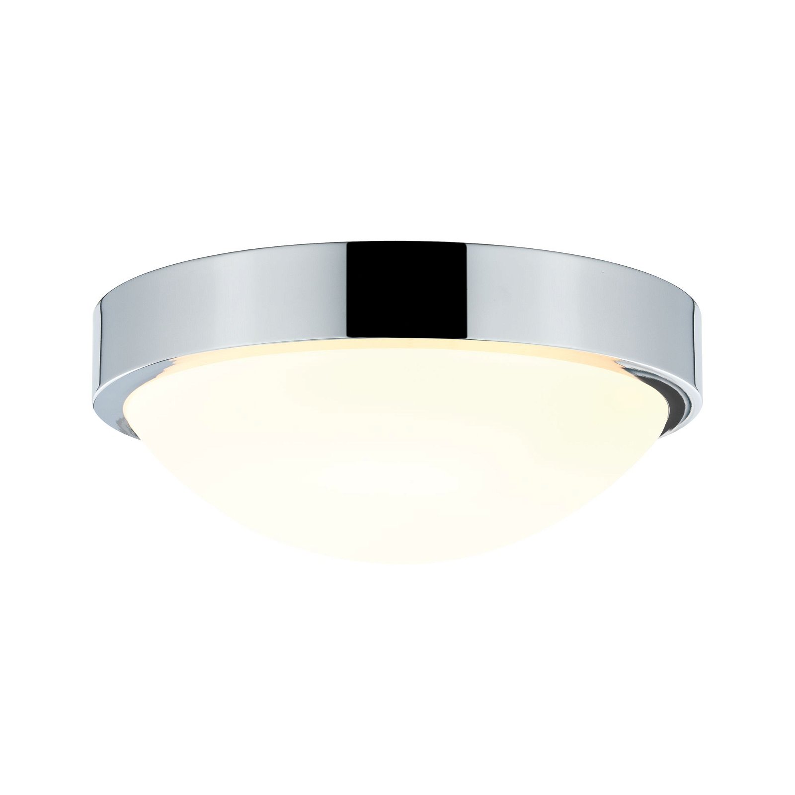 Plafondlamp Falima IP44 chroom/wit zonder lichtbron, max. 18 W E27