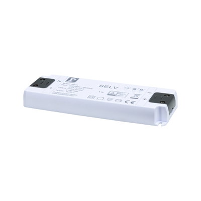 White plastic LED driver housing with terminals for 100W LED lighting power supply