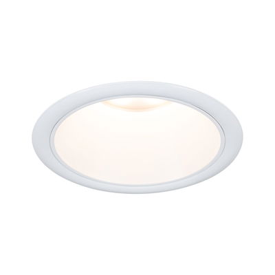 Ronde witte LED inbouwspot met warm wit licht voor energiezuinige kamerverlichting