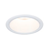 Ronde witte LED inbouwspot met warm wit licht voor energiezuinige kamerverlichting