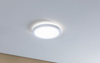 Plafonnier LED rond blanc avec lumière blanc chaud pour pièces modernes et éclairage économique